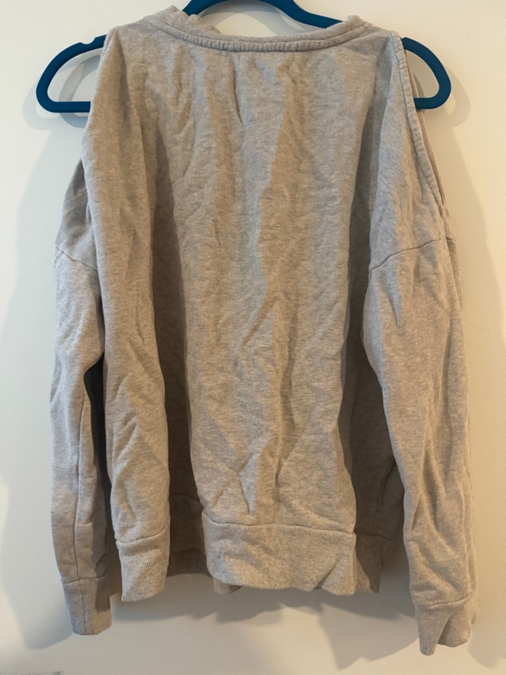All Saints Gray Crewneck Sweatshirt with Black Floral Print - Picture 2 of 3